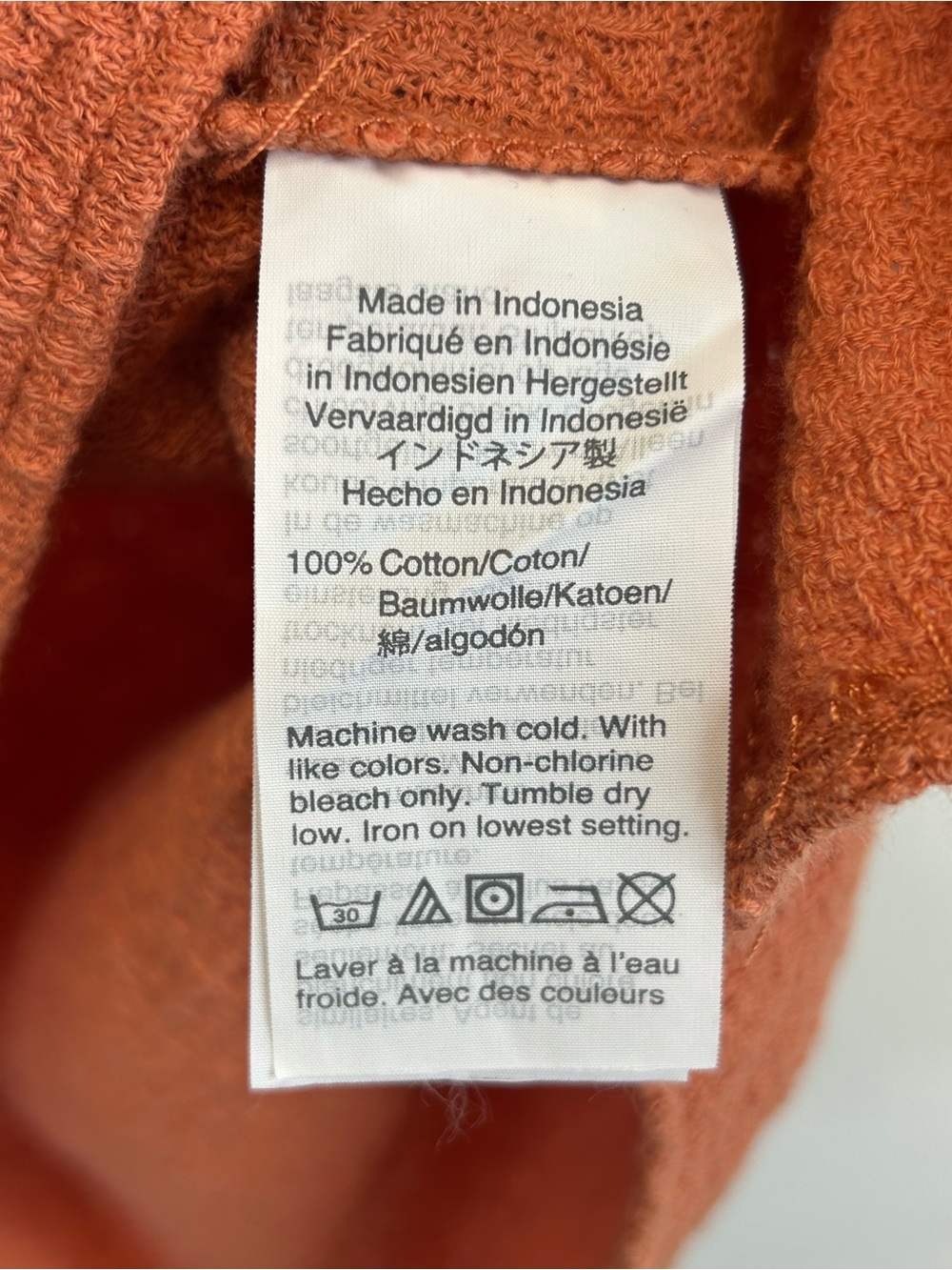 Madewell Rust Textured Short Sleeve Peasant Top Size S Boho Classic Casual - Picture 7 of 8